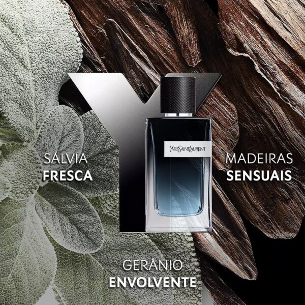 Kit Coffret YSL Masculino Y EDP 100ml + Y EDP 10ml + Gel de Banho - Imagem 3