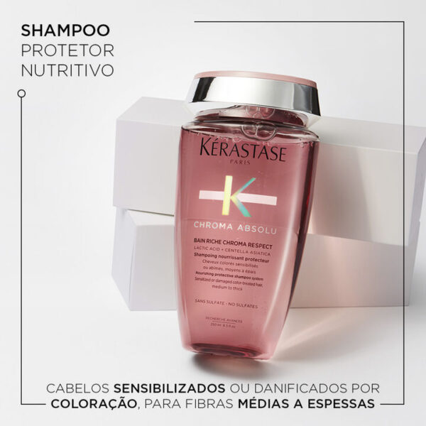 Shampoo Kérastase Chroma Absolu Bain Riche Chroma Respect - Imagem 3