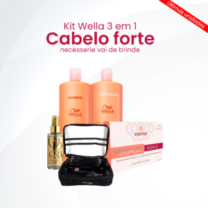 Kit Wella 3 em 1 - Cabelo Forte